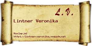 Lintner Veronika névjegykártya